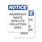 Signmission Hazardous Waste Satellite Collection OSHA Notice Sign, Plastic, 7in W x 10in L, 2PK OS-2PACK-NS-P-710-V-13344 - alternate 1